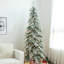 Hersi Flocked/Frosted Realistic Spruce Christmas Tree with LED Lights-511016657