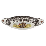 Spode Woodland Turkey Bread Tray Turkey 15.25X7"