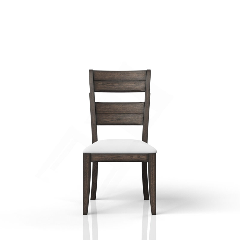 Chaise d'appoint rembourrée chocolat