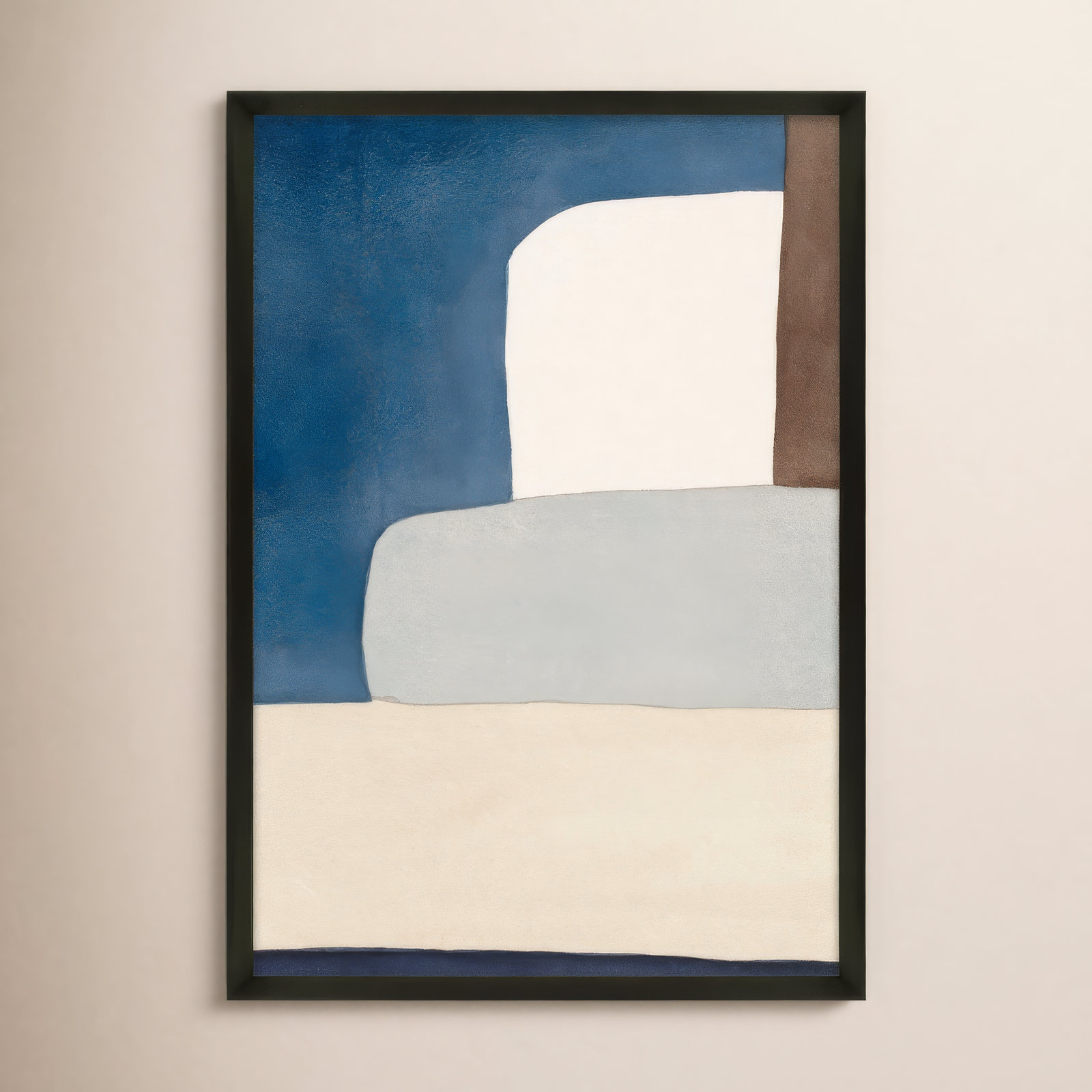 Distant Blue by Julia Balfour, Black, 21" W x 30" H