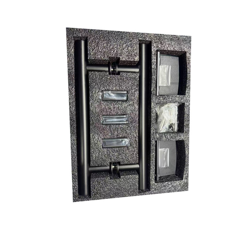 La trousse de quincaillerie de porte de douche sans cadre comprend une poignée à tirette / une charnière à plaque / une pince en verre pour verre de 3/8 po à 1/2 po