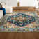 Brooklyn Geometric Medallion Blue/Beige Rug