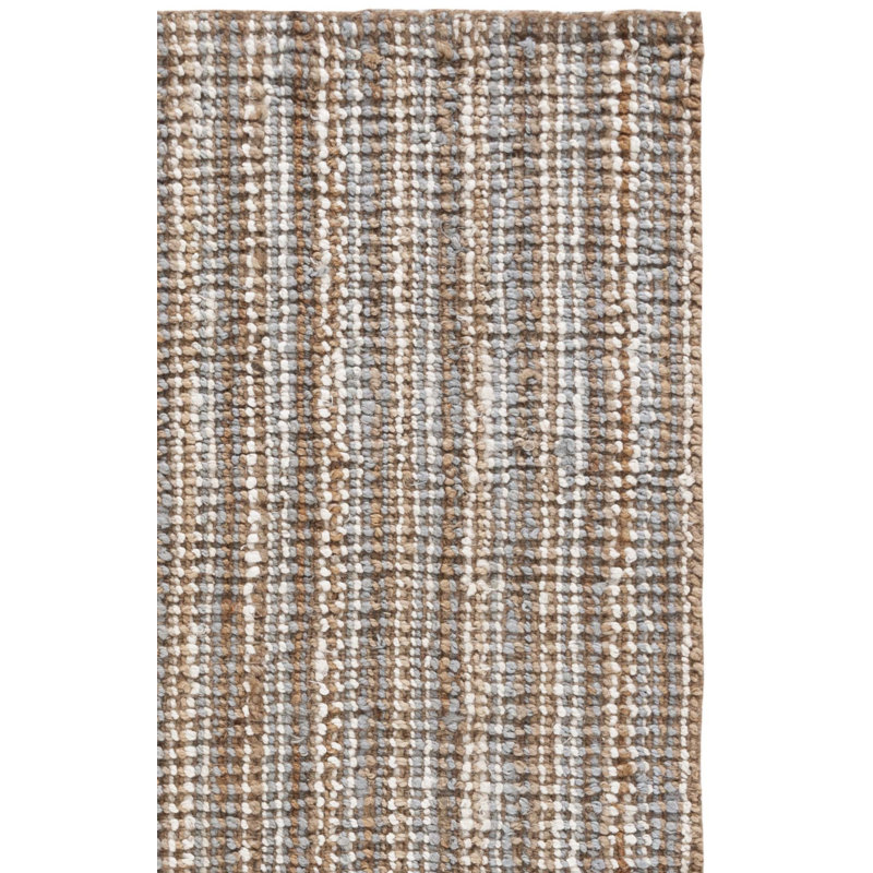 Tapis gris / naturel en jute tissé à la main Ralph Lauren Marram, Rectangle 3 pi x 5 pi