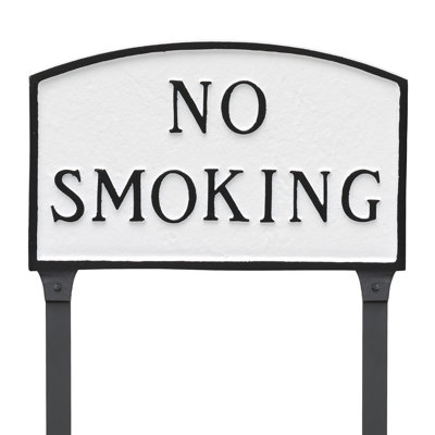 No Smoking Statement Garden Sign