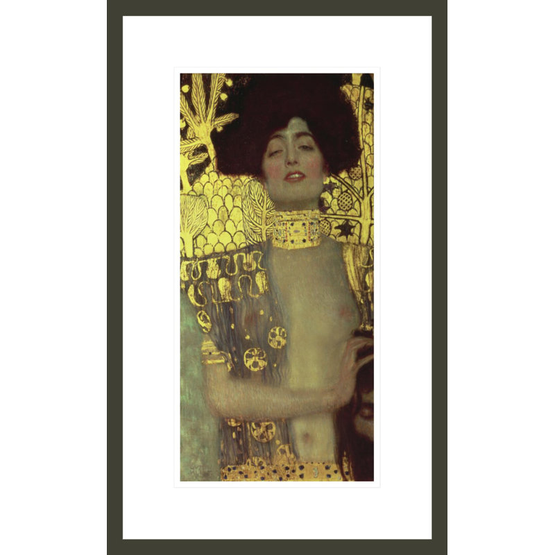 Judith par Gustav Klimt, impression giclée encadrée, H 21,75 po x l 13,35 po