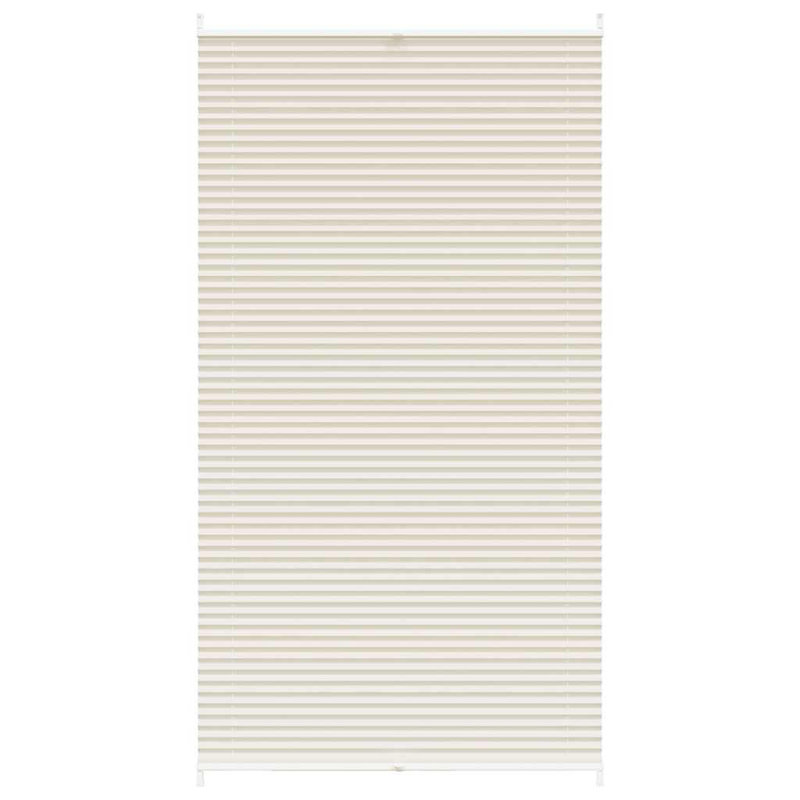 Room Darkening Pleated Blind, Cream, 110cm W x 200cm L