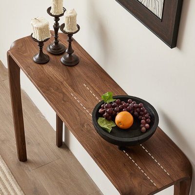 American style modern brown console table