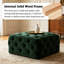 Repose-pieds carré moderne en velours capitonné capitonné Modern Light-Luxury-1663728079