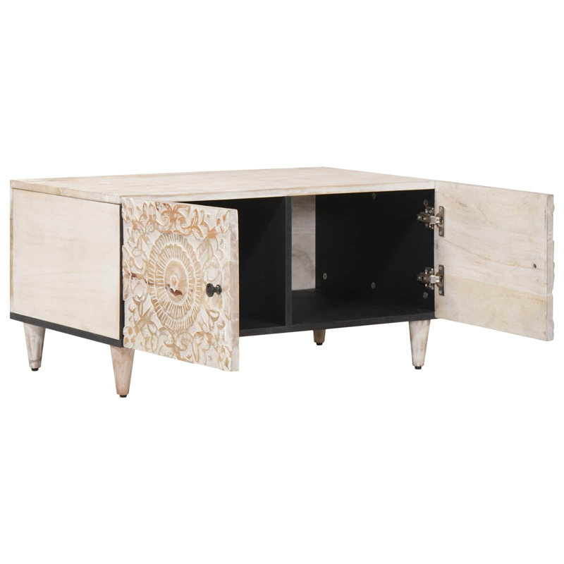  Coffee Table Solid Mango Wood Living Room Indoor Furniture Rectangular