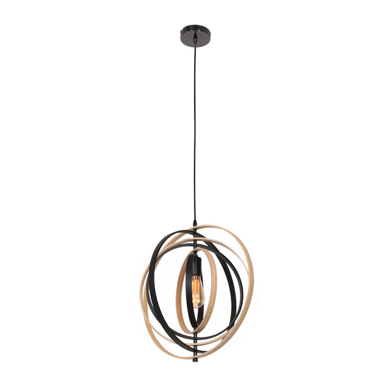 Atef 1 - Light Black Geometric Pendant