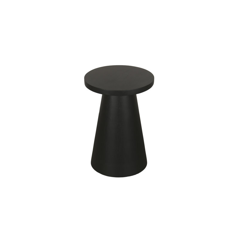 Tam Solid Wood End Table, Black