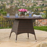 Andujar Round Wicker Outdoor Dining Table