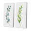 «Green Otanical Leaves and Flower V», ensemble de 2 impressions-1804194136-1804194138