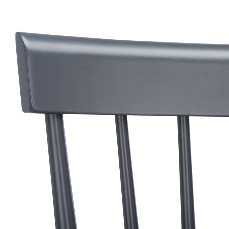 Tabouret de bar et de comptoir en bois massif Stacee, Gris, Tabouret de bar (siège d'une hauteur de 29 po)