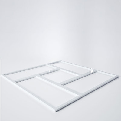 Panneaux muraux décoratifs en acrylique Sheffield, très petit, l 7 3/8 po x H 7 3/8 po x T 1/8 po, blanc