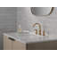 Robinet de salle de bain Albion en or brossé à 3 trous et robinet à deux poignées à 2 poignées pour meuble-lavabo, ensemble de drain en métal à poussoir, bronze champagne-99674591