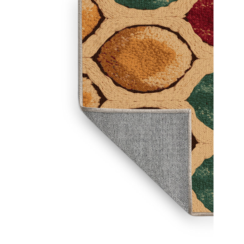  Tapis lavable Ladoo Desserts, Carré 8 pi