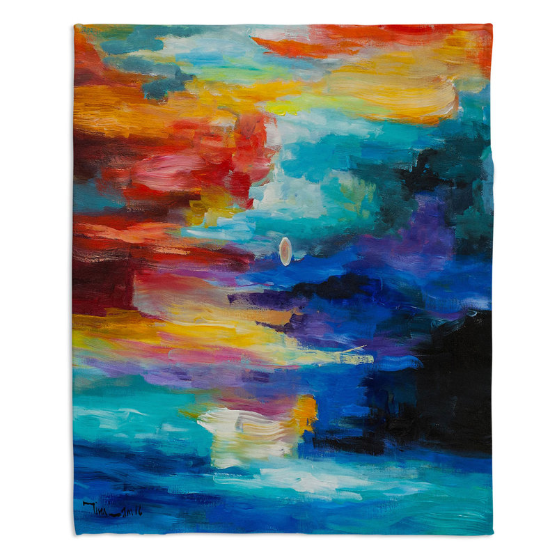 Couverture sherpa doux 2 moonscape, l 51 po x L 60 po