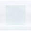 Table de salle à manger carrée en verre trempé 31,5 pouces transparent moderne minimaliste pour 4 personnes