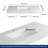 47'' Wall Mounted Stone Resin Rectangular Vessel Sink in Matte White, Modern Bathroom Wash Basin with Faucet Hole-99363784
