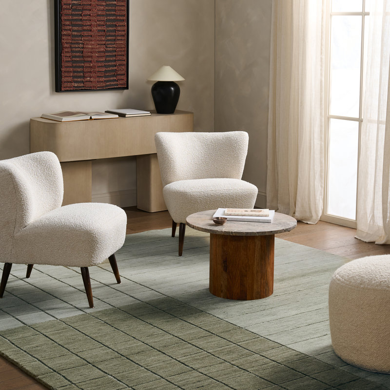 Jaipur Living Dommel LNM01 Handknot Geometric Ivory/Tan Area Rug (6'X9'), Green, Rectangle 8' x 10'