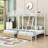 Vittoria Full over Twin and Twin 2 Drawer Triple Bunk Bed by Mason Marbles-733058735
