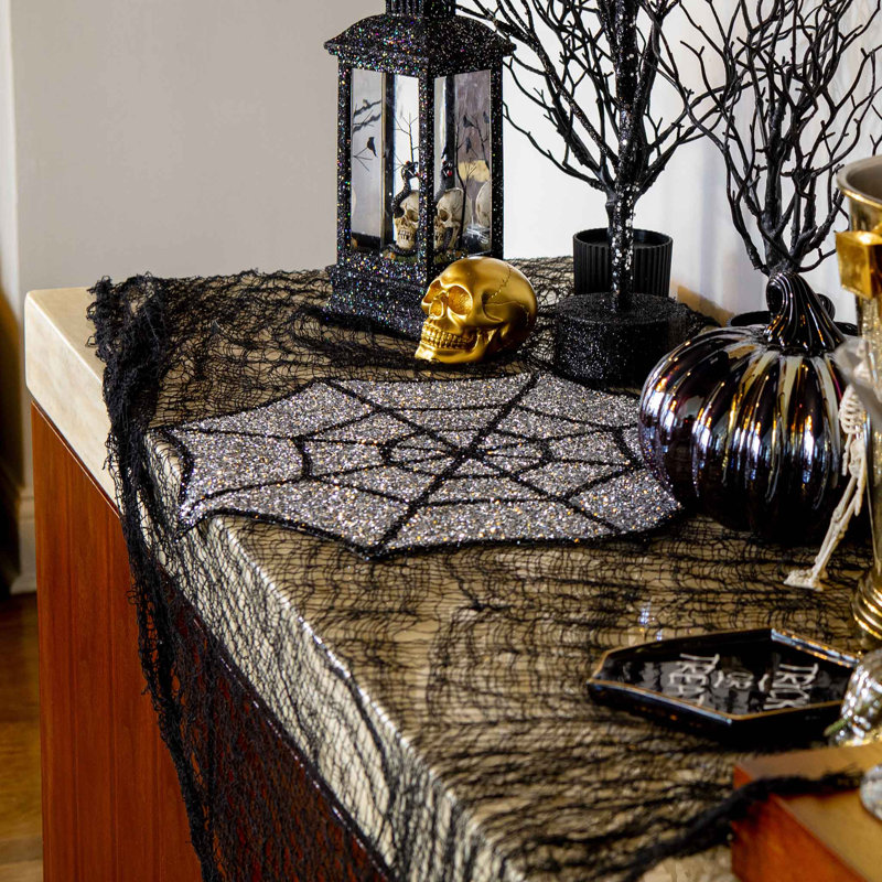 Napperon Sparkles Home Décoration de table strass | 16 po x 16 po | Décoration durable