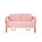 51" Wide Teddy Fleece Loveseat For Small Apartment-1572674935