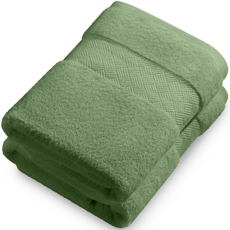 Cotton Bath Towel, Sage Green