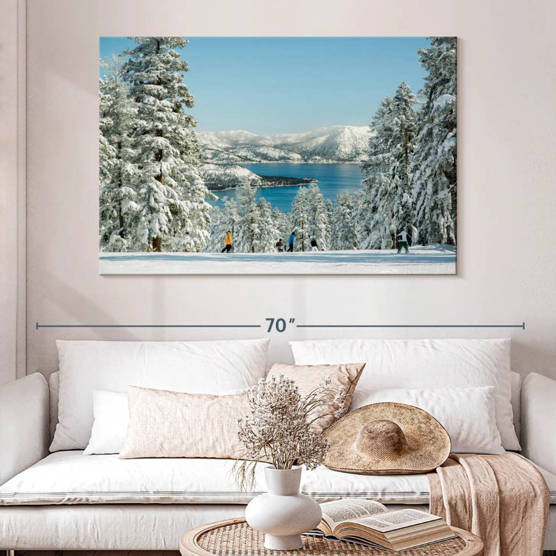 Siroe Winter Tahoe Skiing, H 34 po x l 51 po