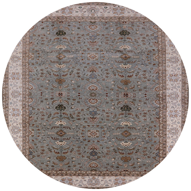 Tapis brun Chevalier, Rond 4 pi