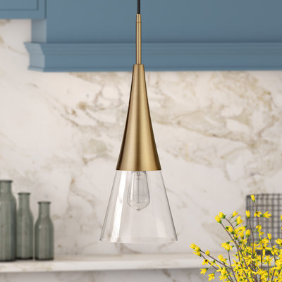 Luminaire suspendu conique à 1 lumière Myra