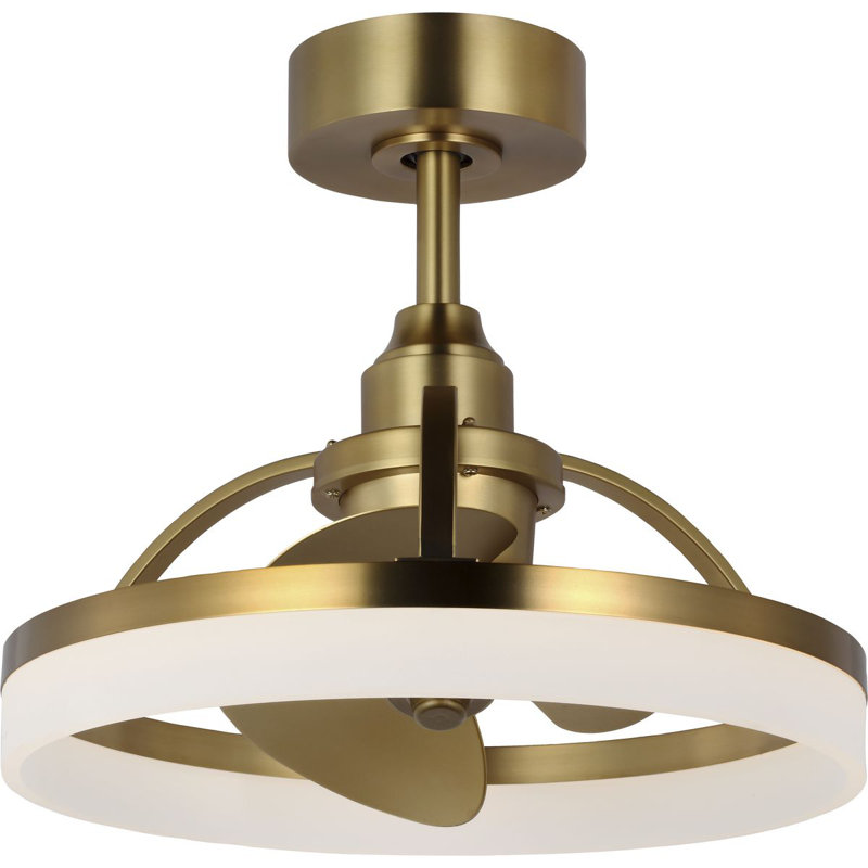 Ventilateur de plafond Shear 19,75 pi avec éclairage DEL, Bronze brossé