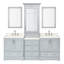 Ensemble de meuble-lavabo double 85 po avec miroir Abshire-1249823200