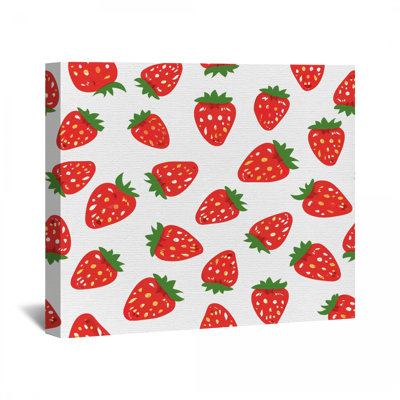 Décoration murale toile fraise - nourriture