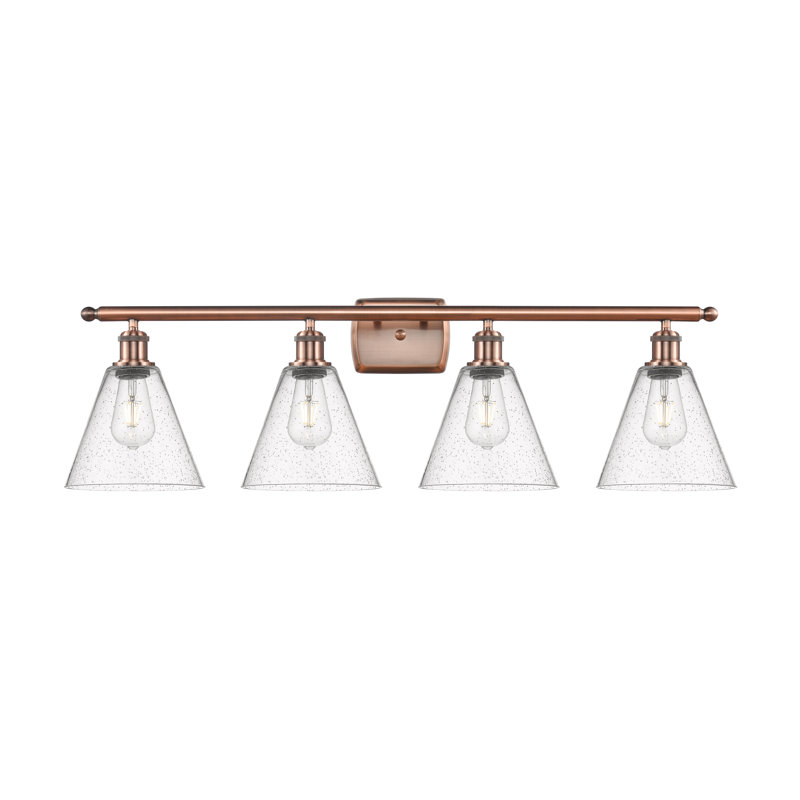 Anacani 4 - Light Vanity Light, LED, Antique Copper