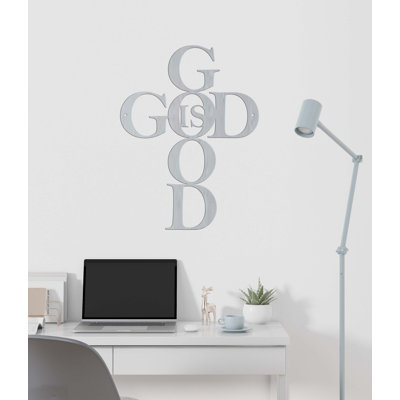God is Good Steel Sign Laser Cut Powder Coated Home & Office Metal Wall Decor Multiple Sizes & Colors