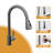 33" Gunmetal Black Drop In Kitchen Sink Stainless Steel Kitchen Sink With Pull-Out Faucet, Soap Dispenser-124062835-124062837