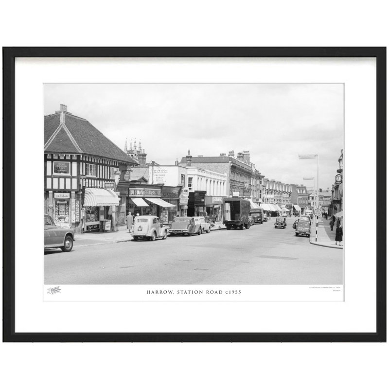 Harrow, Station Road C1955 by Francis Frith - Single Picture Frame Print, 28cm H x 36cm W x 2.3cm D
