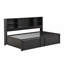 Lit de jour avec lit gigogne simple, tablettes de rangement et ports USB-1700949698