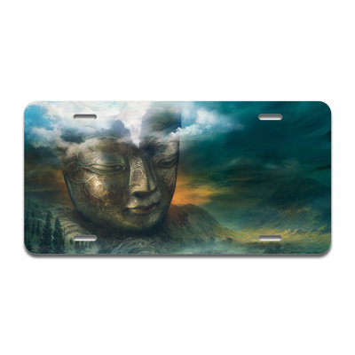 Cadre de plaque en aluminium Insight Buddha