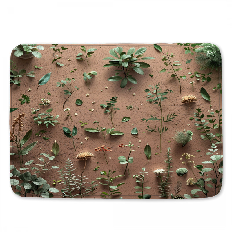Décoration de salle de bain Greenery, 24in W x 17in L