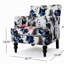 Fauteuil d'appoint moderne capitonné Harrison pour salon avec revêtement confortable et structure robuste