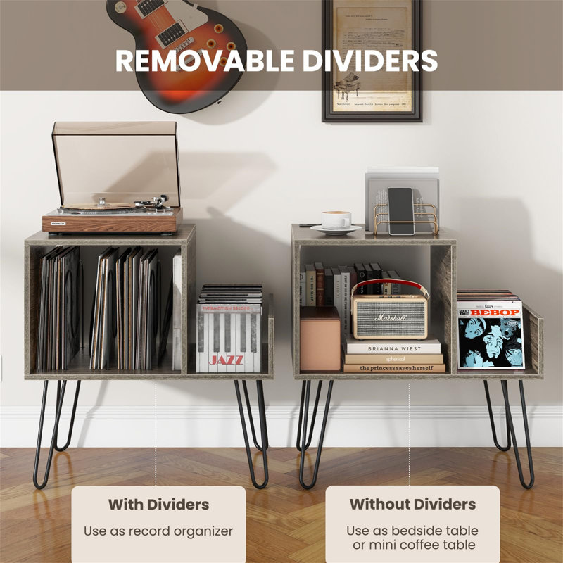 67cm H Media Shelves, Grey