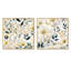 Whitby - Ensemble de 2 collages carrés floral et botanique-101861322-101861324