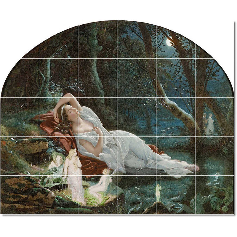 Carreau de peinture murale 25,5 po x 21,25 po 4,25 po x 4,25 po, John Simmons Mythology W22707