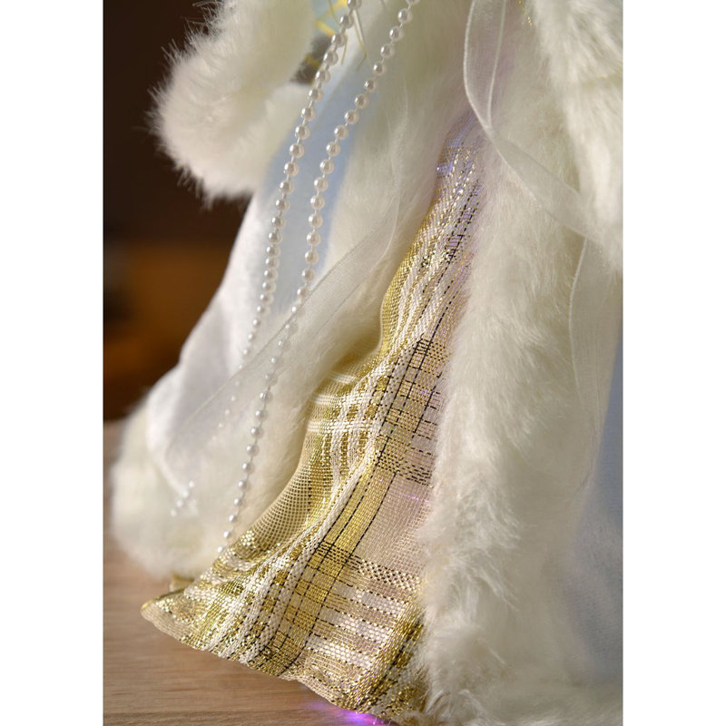 25cm Fabric Lighted Tree Topper