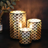 Bronze Hurricane Pillar Candleholder