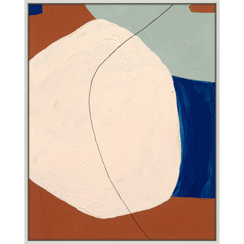Dreamscape 1 Painting by Andrea Stokes, White Framed, 50" H x 40" W x 1.38" D