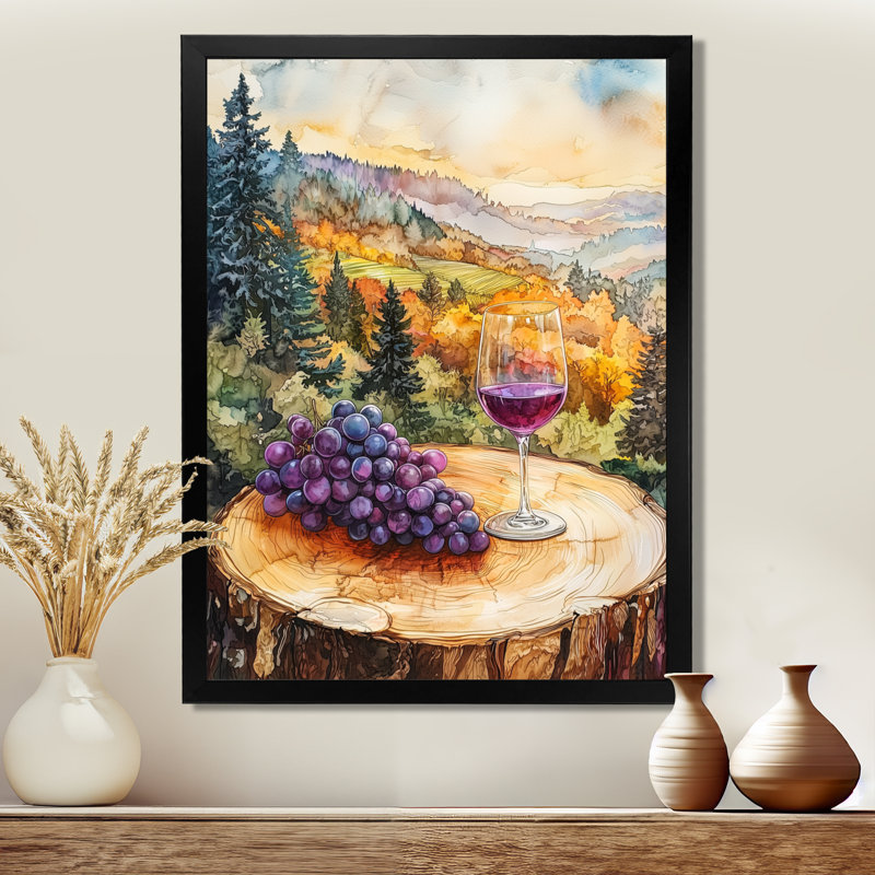 Naccarato IV - Paysages, art mural, Noir, H 20 po x l 12 po, Picture Framed